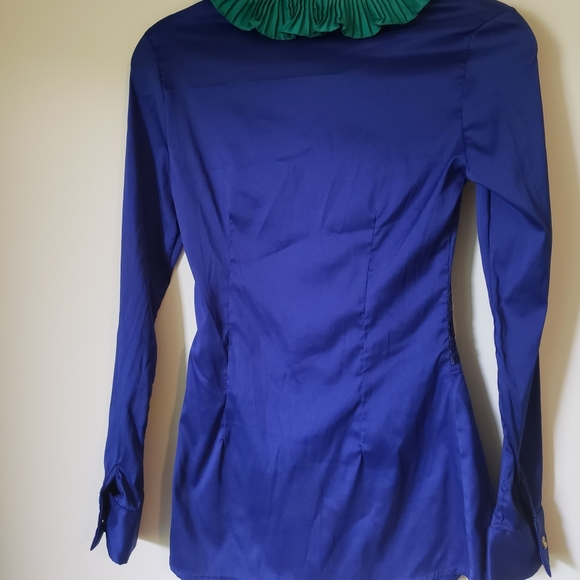 Navy Green Blouse - Picture 5 of 5